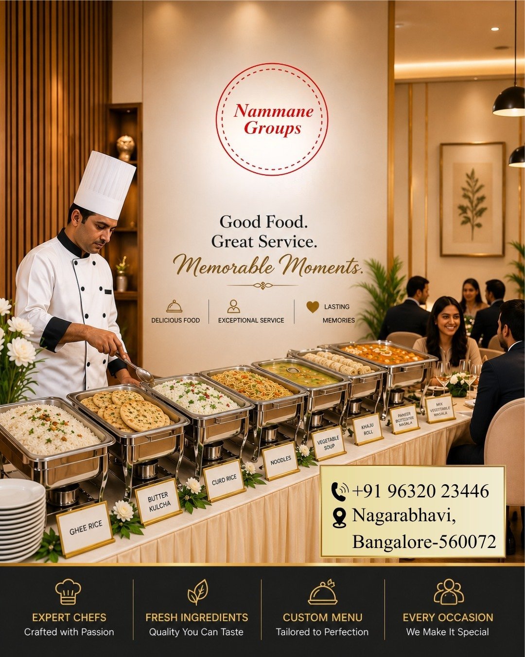 Nammane Groups buffet service — good food, great service