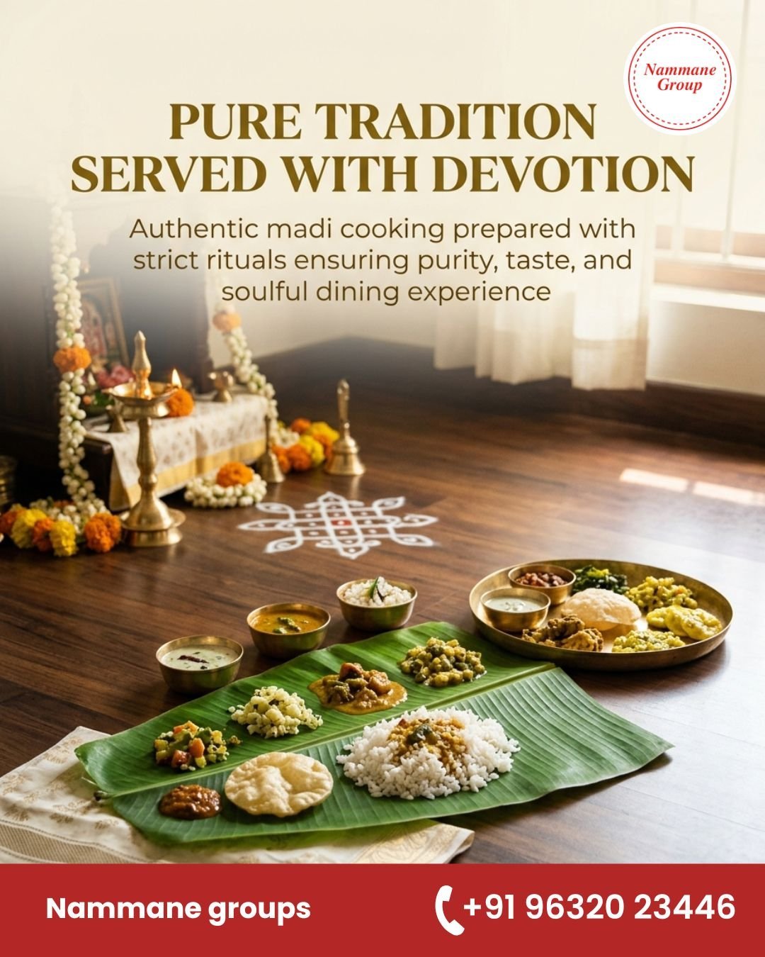 Pure tradition served with devotion — Nammane madi cooking
