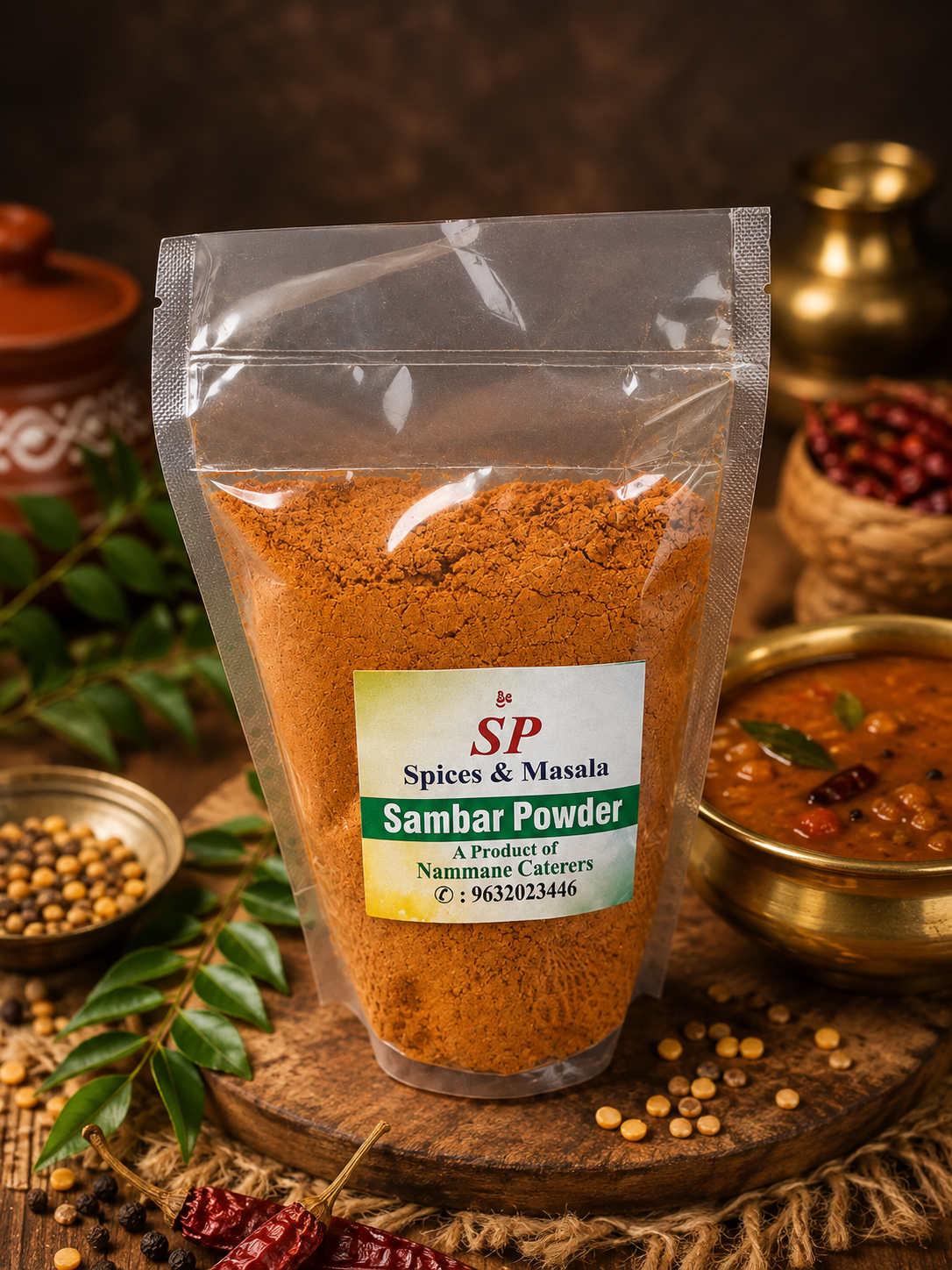 SP Spices & Masala Sambar Powder pouch